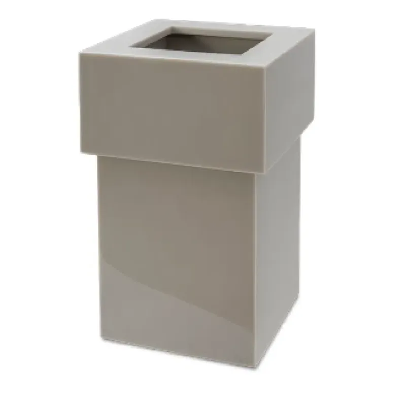 Metro lixeira grande tampa vazada(18,5 x 32 x 18,5 cm)
